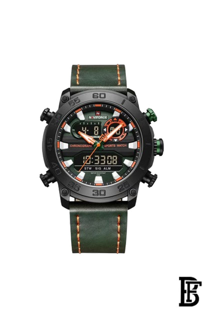 Naviforce NF9235 BGNGN  Men's Analog Leather Watch image 0