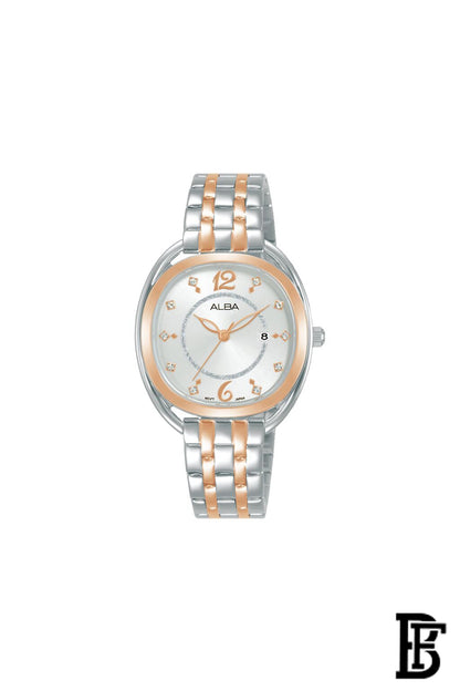 Alba AH7BG6X Women's  Stainless Steel Quartz Analog Wrist Watch + Gift perfume tester 30 ml Warranty from Elaraby Group image 2