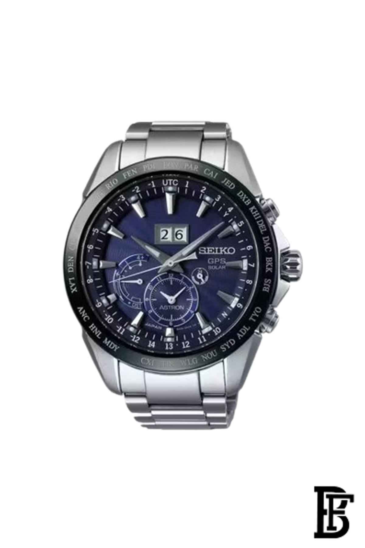 SEIKO Men's Hand Watch ASTRON Stainless Steel Band, Blue Dial SSE147J1 image 0