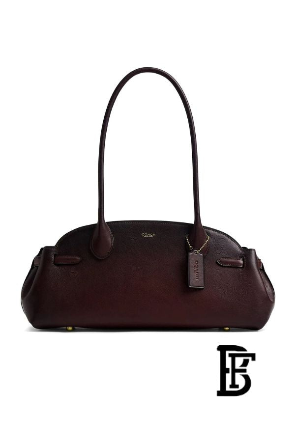 Coach Burgundy Women Shoulder Bag Ccm57 B4Mpl – Elegant Everyday Shoulder Bag image 1