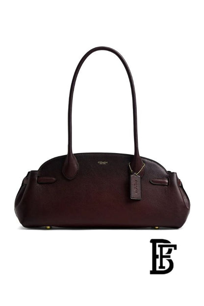 Coach Burgundy Women Shoulder Bag Ccm57 B4Mpl – Elegant Everyday Shoulder Bag image 1
