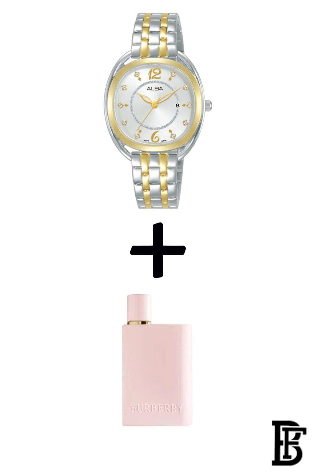 Alba AH7BG8X Women's  Stainless Steel Quartz Analog Wrist Watch + Gift perfume tester 30 ml Warranty from Elaraby Group image 1