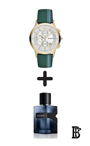 EMPORIO ARMANI Men's Leather Analog Watch Ar11233 + Gift perfume Tester 30 ml image 0