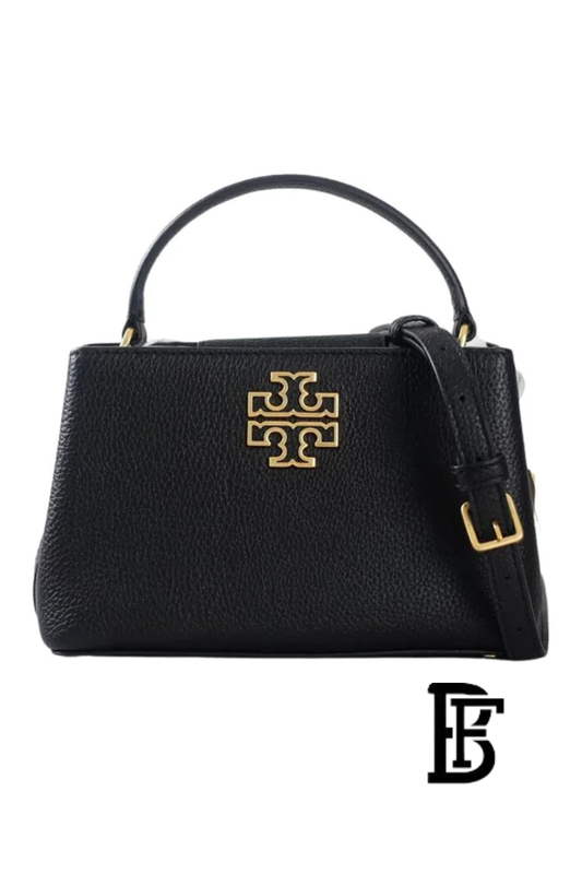 Tory Burch Black Leather Women Handbag 145357  – Elegant Everyday Shoulder Bag image 1