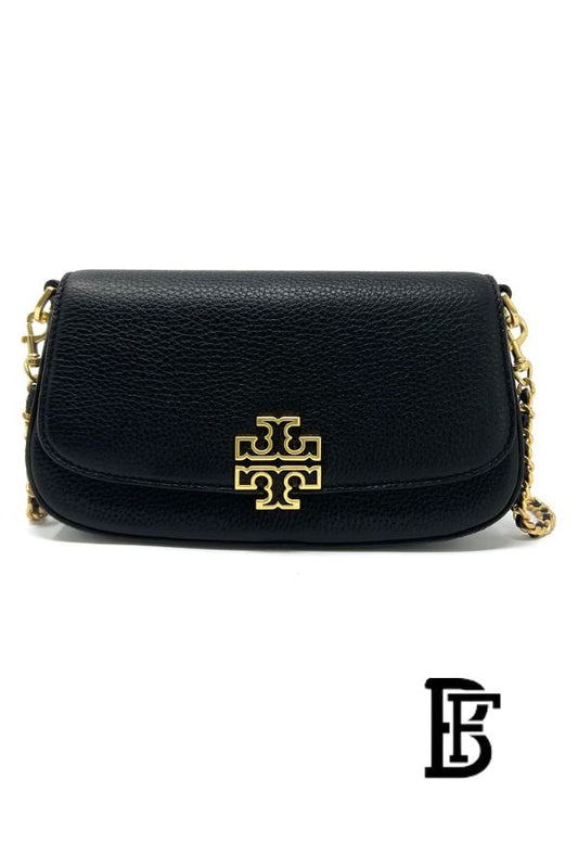 Tory Burch Black Leather Women Handbag 138772 001 – Elegant Everyday Shoulder Bag image 1