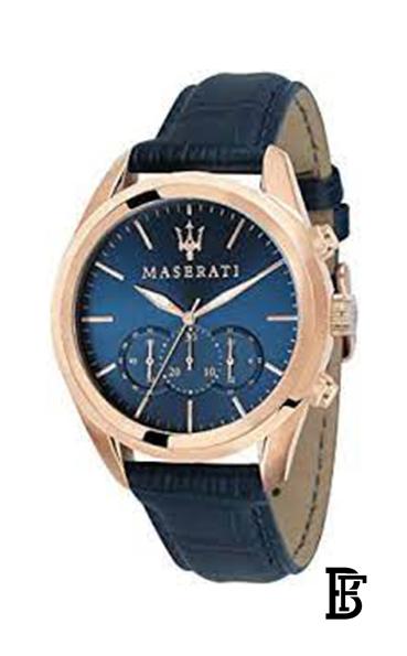 MASERATI Men's Leather Analog Watch R8871612015 image 4