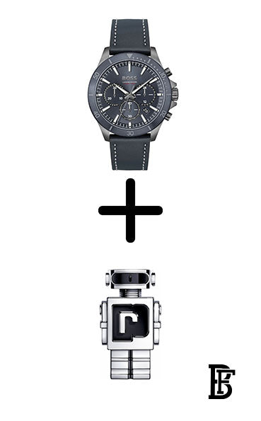 Hugo Boss Watch For Men 1514056 + Gift perfume Tester 30 ml image 0