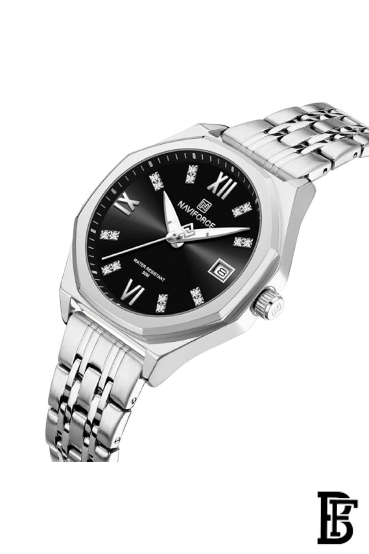 Naviforce NF5052 SBS    Women's Analog Stainless Steel Watch image 2