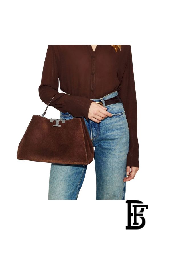 Tory Burch brown Leather Women Handbag 171502 202  – Elegant Everyday Shoulder Bag image 10