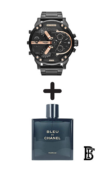 DIESEL Men's Mr. Daddy 2.0 Water Resistant Chronograph Watch DZ7312 + Gift perfume Tester 30 ml image 1