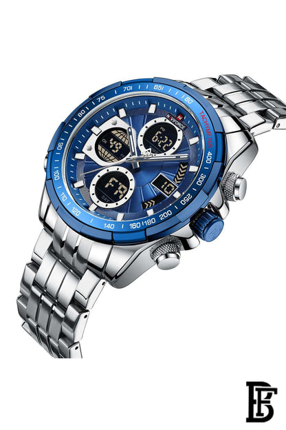 NAVIFORCE NF9197S S/BE/BE     MEN'S Stainless Steel Analog Wrist Watch image 2