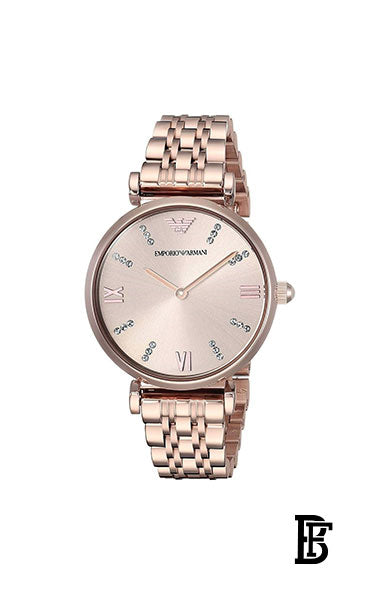 EMPORIO ARMANI Women Water Resistant Metal Analog Watch AR11059 + Gift perfume Tester 30 ml image 2