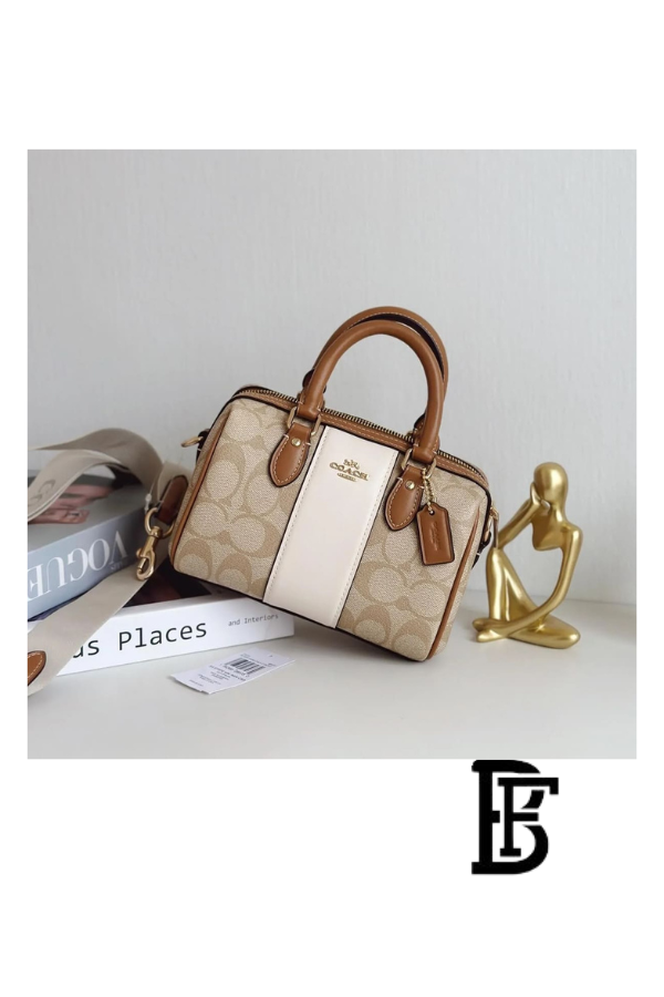 Coach Beige  Women Shoulder Bag Cr243  – Elegant Everyday Shoulder Bag image 5