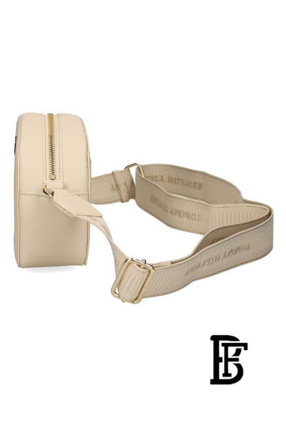 Tommy Hilfiger Beige Leather Women Handbag Aw0Aw16679– Elegant Everyday Shoulder Bag image 5
