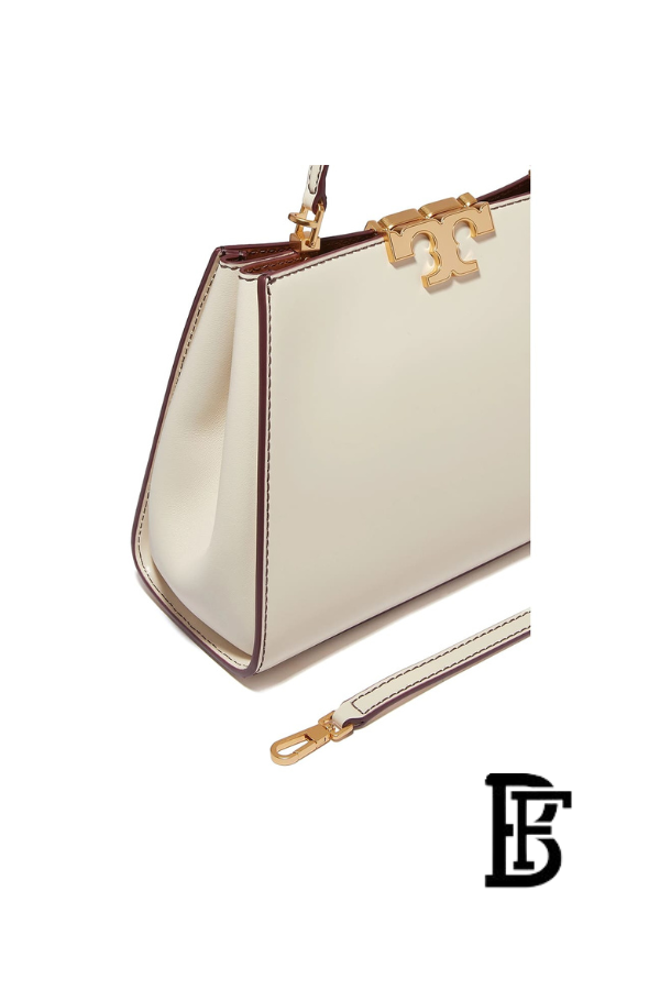 Tory Burch Light Cream Leather Women Handbag 159379 100 – Elegant Everyday Shoulder Bag image 4