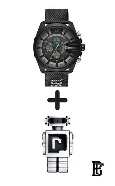 DIESEL Men's Mega Chief Water Resistant Chronograph Watch Dz4514 + Gift perfume Tester 30 ml image 1