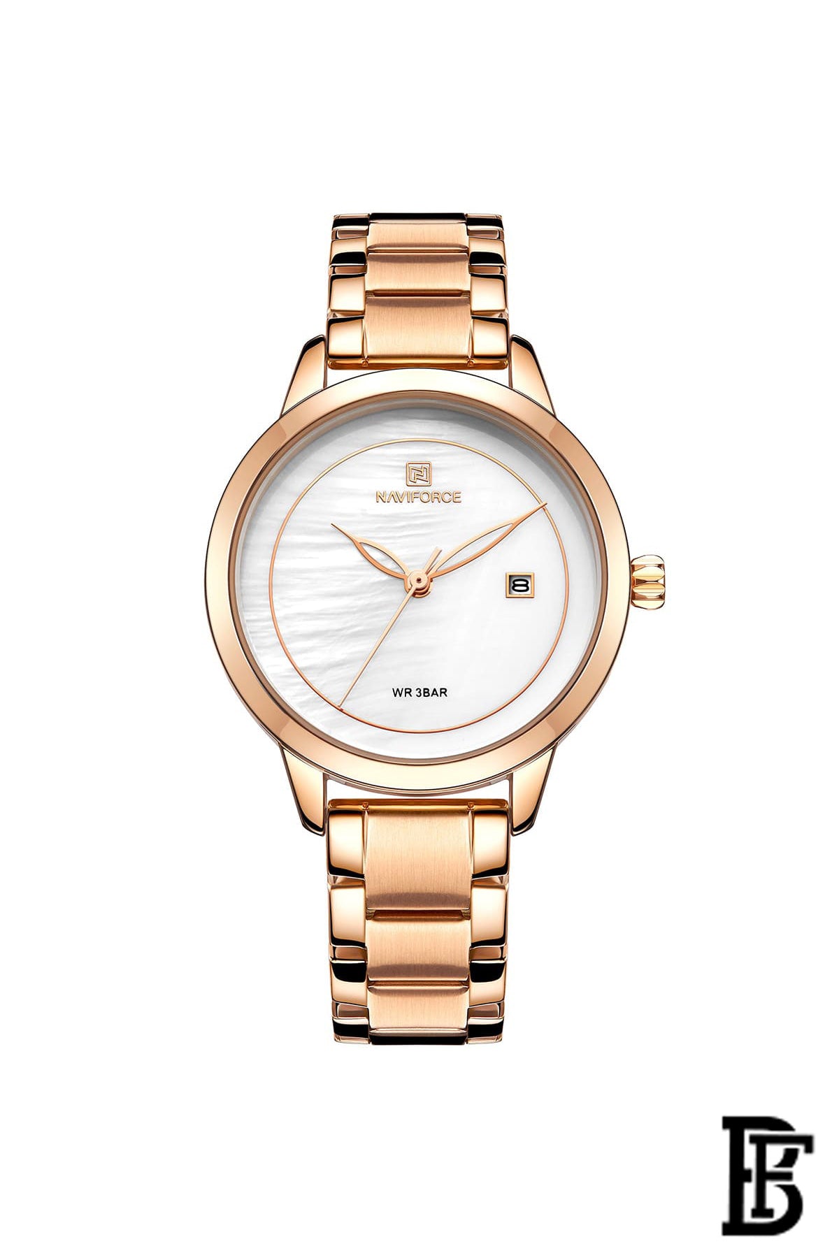 Naviforce NF5008 RGW      Women's Analog Stainless Steel Watch image 0