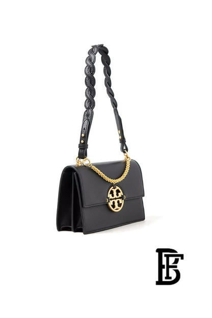Tory Burch Black Leather Women Handbag 81688 001 – Elegant Everyday Shoulder Bag image 4