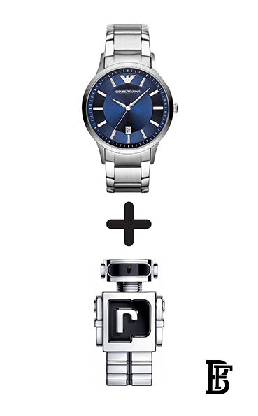 EMPORIO ARMANI Men's Water Resistant Analog Watch AR2477 + Gift perfume Tester 30 ml image 1