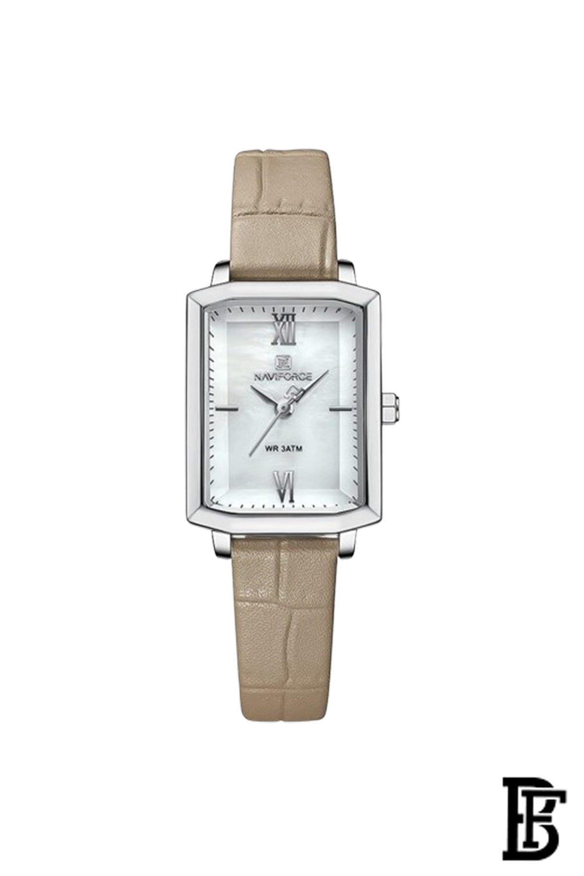 Naviforce NF5039L S-W-GY Women's Analog Leather Watch image 0