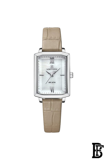 Naviforce NF5039L S-W-GY Women's Analog Leather Watch image 0