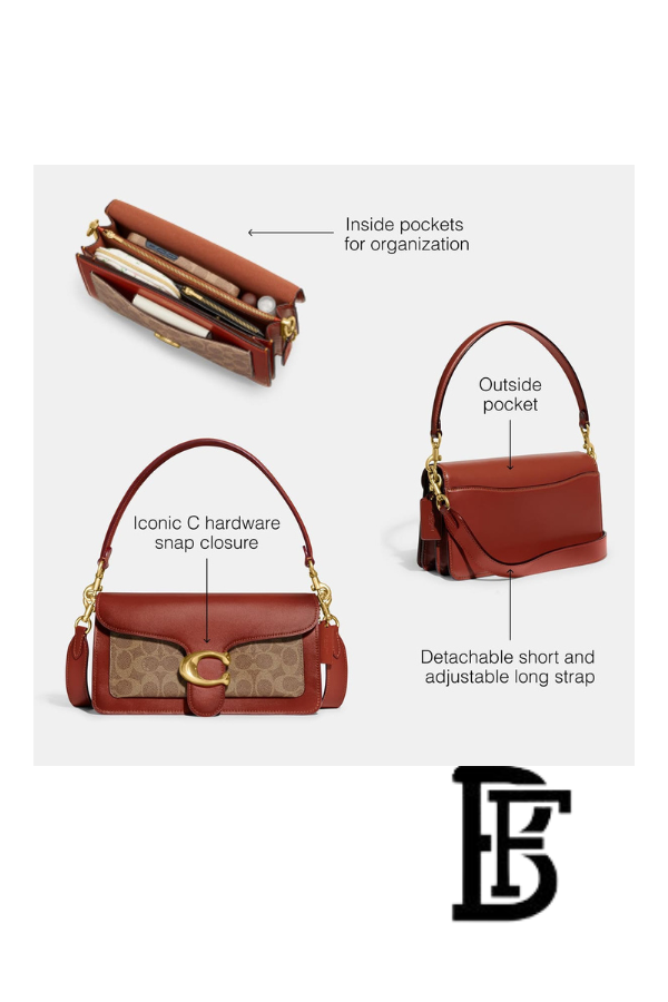Coach Brown  Women Shoulder Bag Ci032 – Elegant Everyday Shoulder Bag image 4