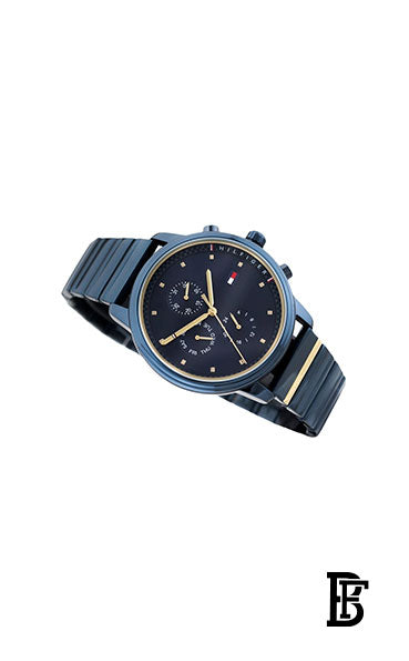 TOMMY HILFIGER Women's Round Shape Metal Analog Wrist Watch - Blue - 1781893 image 2