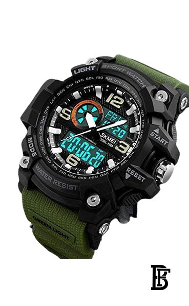 SKMEI  Men's Military Wrist Watch SK1283 Green olive image 2