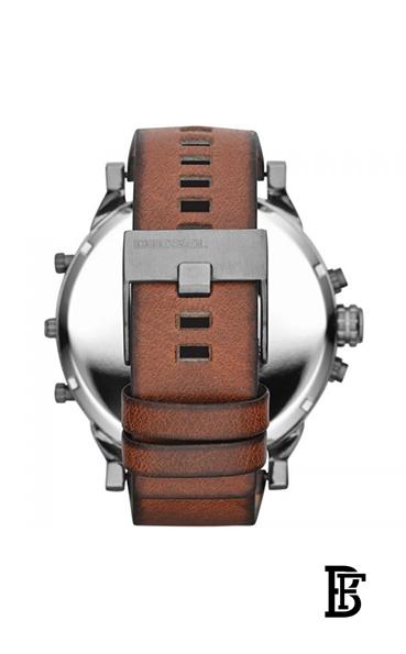 DIESELMen's Mr. Daddy Round Shape Leather Band Chronograph Wrist Watch 57 mm - Brown - DZ7332 image 2