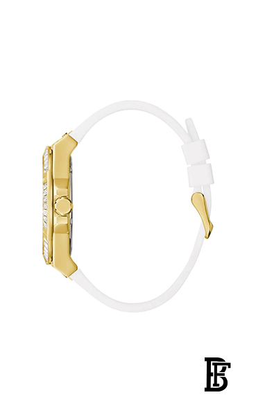 Guess Baguette Women's Gold and White Multifunction Watch - GW0208G3 image 3