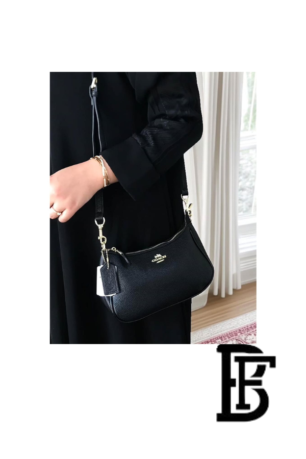 Coach Gold Black Women Shoulder Bag Cv934 Imblk – Elegant Everyday Shoulder Bag image 3