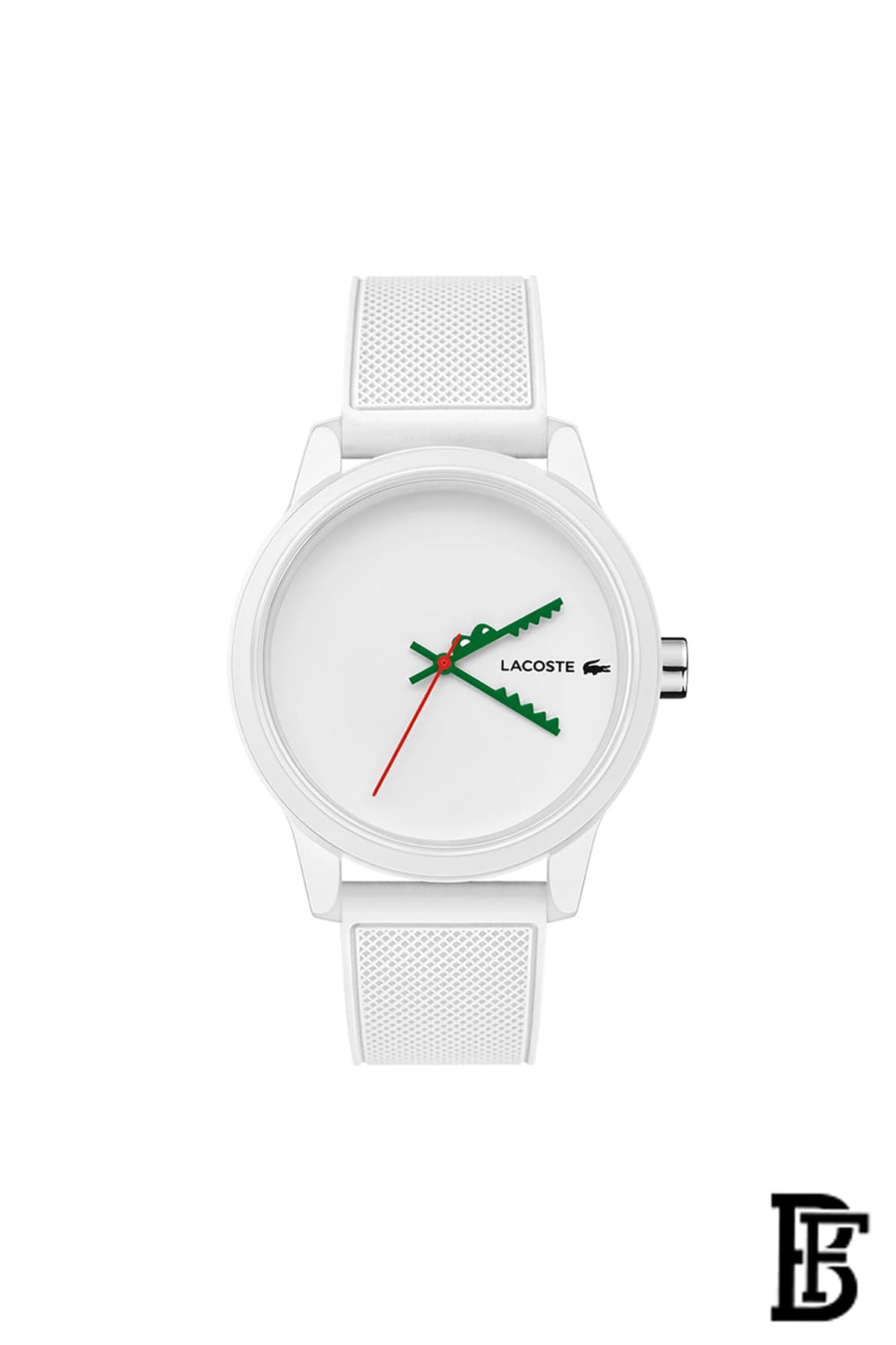 Lacoste Analogue Quartz Watch for Men with White Silicone Bracelet - 2011069, White, strap image 1