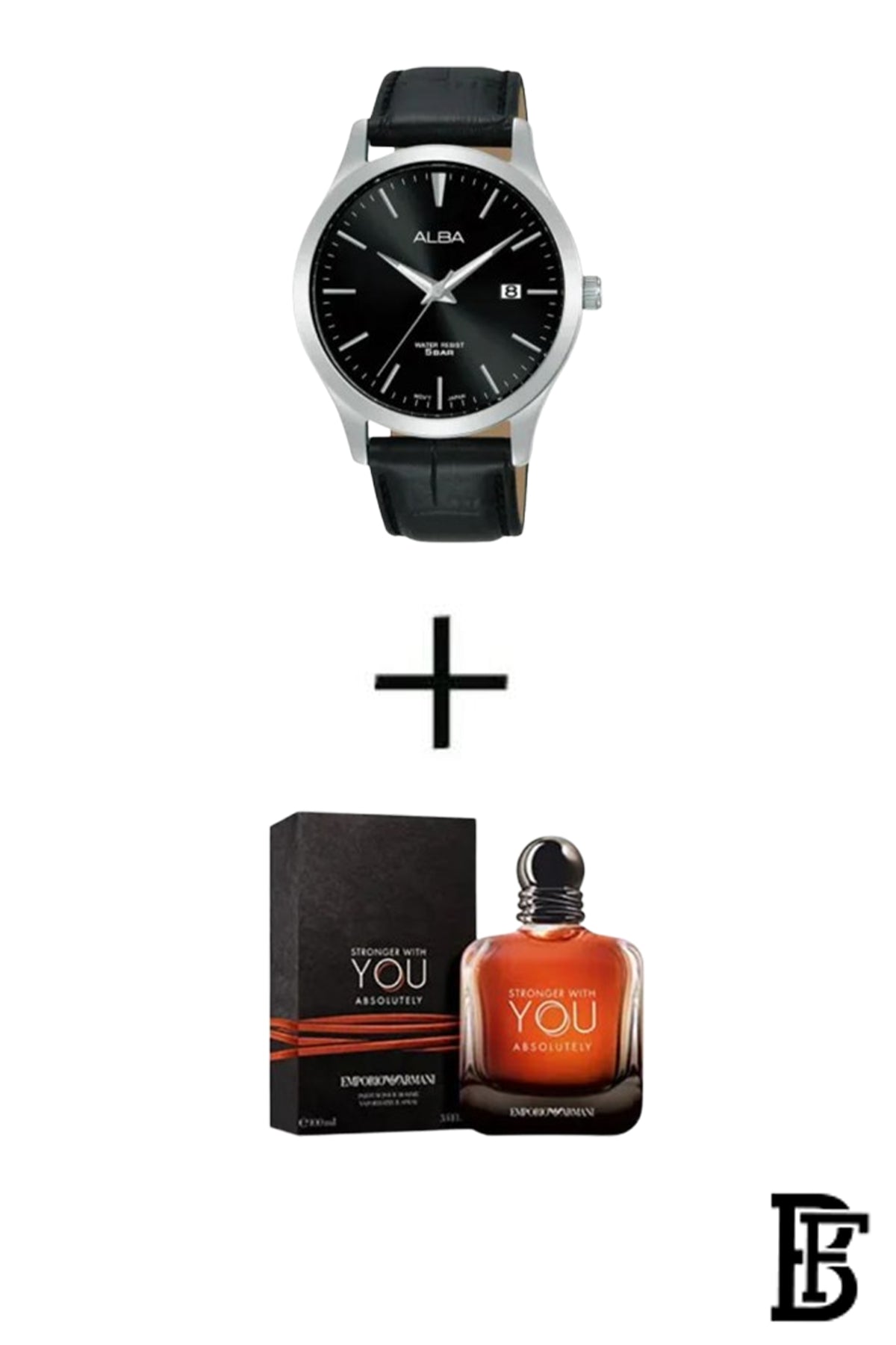 Alba AS9M41X Men's Leather  Quartz Analog Wrist Watch      Warranty from Elaraby Group + Gift EMPORIO ARMANI Stronger With You ABSOLUTELY EDP 100ml image 0