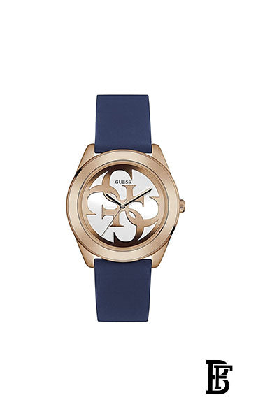 GUESS Women's Silicone  Analog  Wrist Watch  W0911L6 + Gift perfume Tester 30 ml image 2