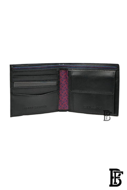 Tommy Hilfiger Salto Men Leather Gift Set of Wallet+Card Case+Keyfob - BLACK/BLACK+BLACK/BLACK image 5