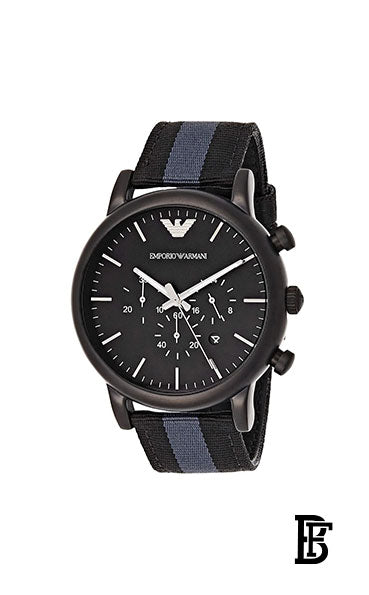 EMPORIO ARMANI Men's Water Resistant Chronograph Watch AR1948 + Gift perfume tester 30 ml image 2