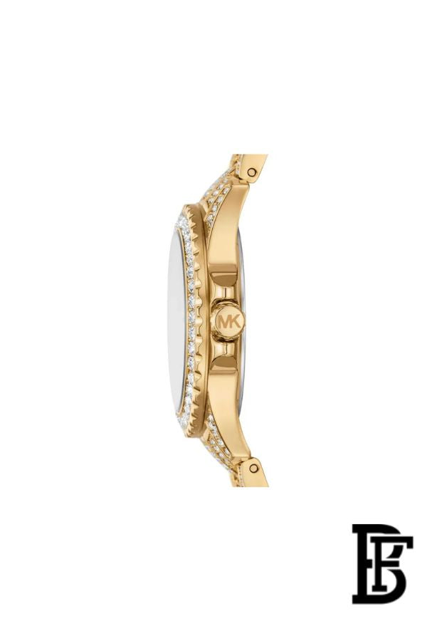 Michael Kors Mini Everest Women's Watch MKO1196 – Gold Dial & Stainless Steel Strap image 3