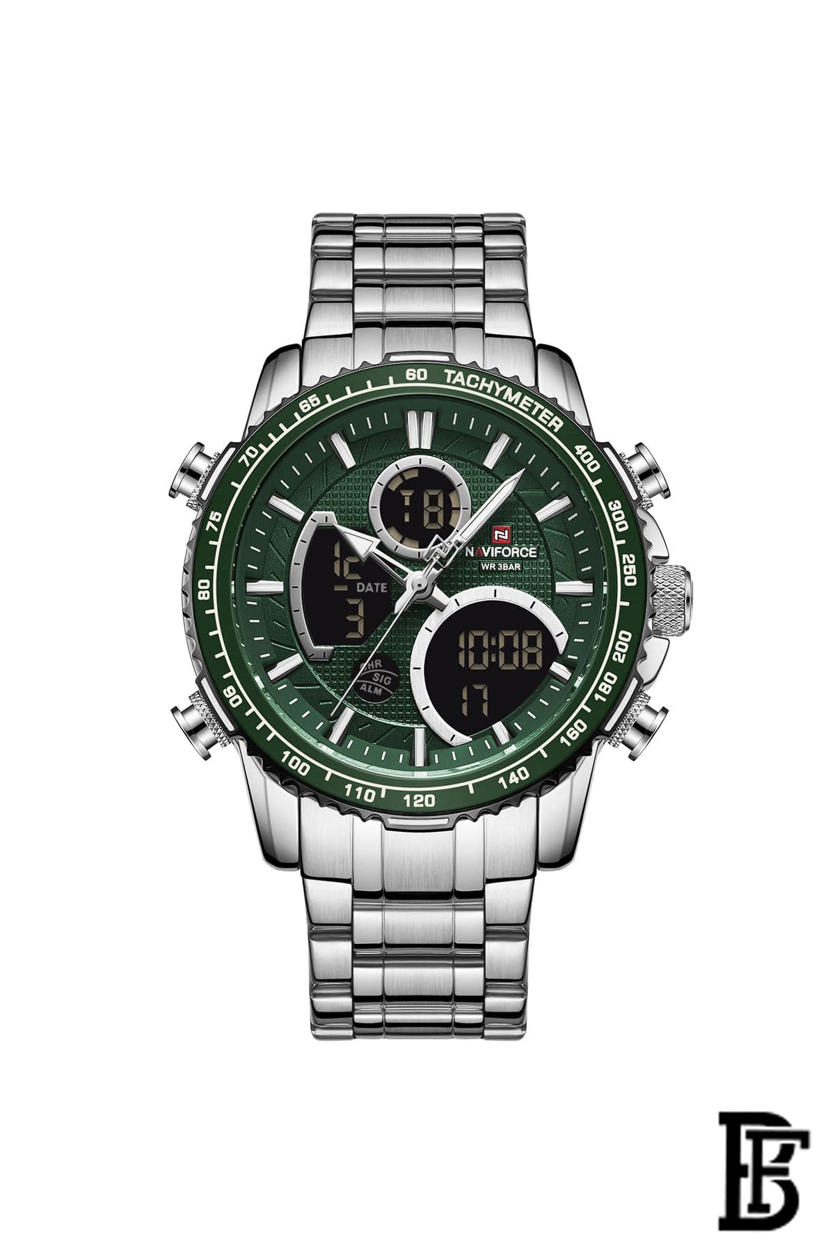 NAVIFORCE NF9182  SGN    MEN'S Stainless Steel Analog Wrist Watch image 1