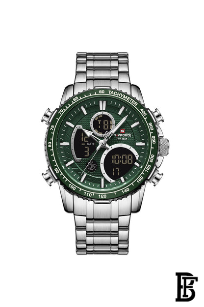 NAVIFORCE NF9182  SGN    MEN'S Stainless Steel Analog Wrist Watch image 1
