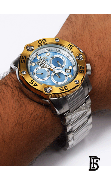 Invicta Reserve Propeller Swiss Ronda Z60 Caliber Men's Watch w/ Mother of Pearl Dial - 52.5mm, Steel image 1