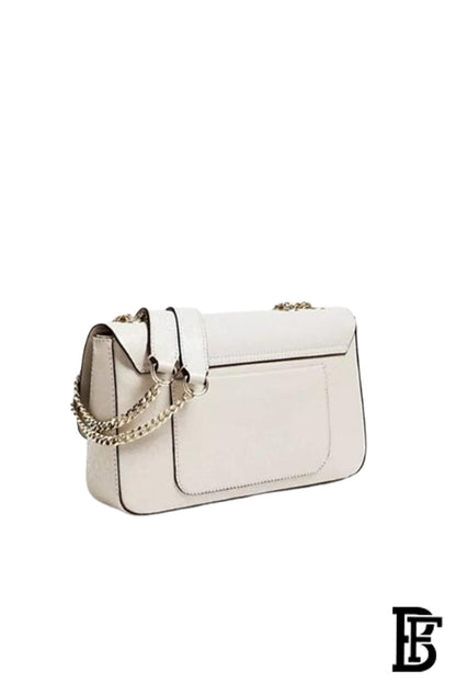 GUESS Eco Brenton Flap Shoulder Bag Latte Logo BAG0025 image 1