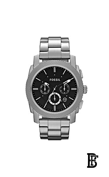FOSSIL FS4776 Men Stainless Steel Chronograph Watch  + Gift perfume tester 30 ml image 2