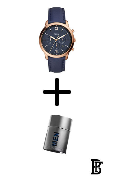 FOSSIL Men's Water Resistant Analog Watch FS5454 + Gift perfume tester 30 ml image 1