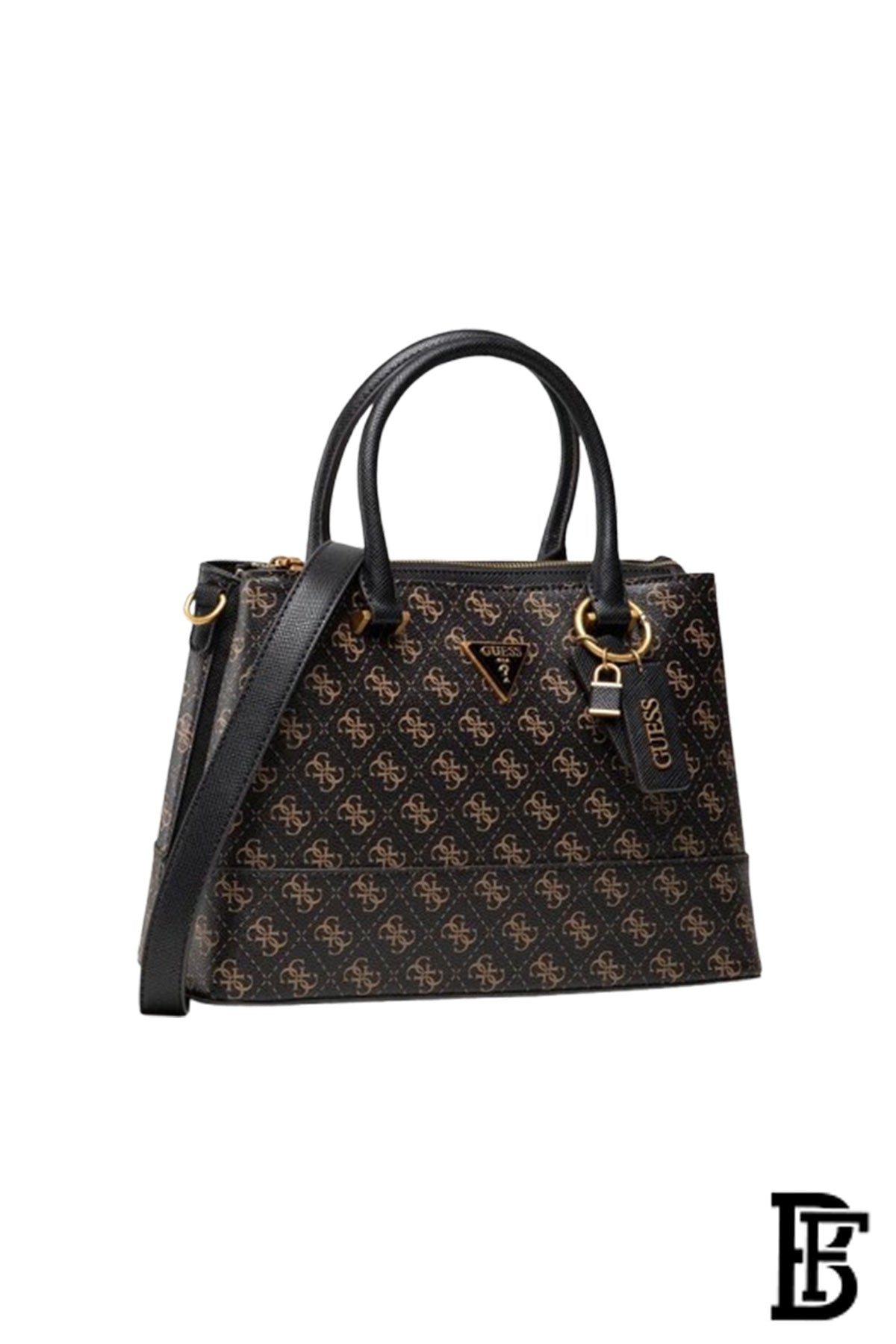BORSETTA GUESS HWQB83 77060 BROWN LOGO (Copy) image 4