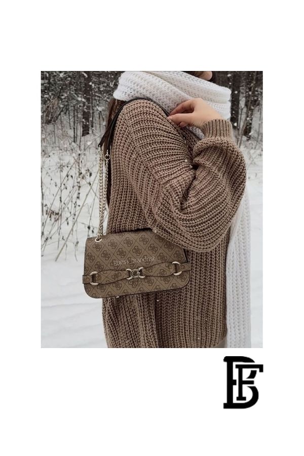 Guess Beige Women Elegant Everyday Shoulder Bag image 7