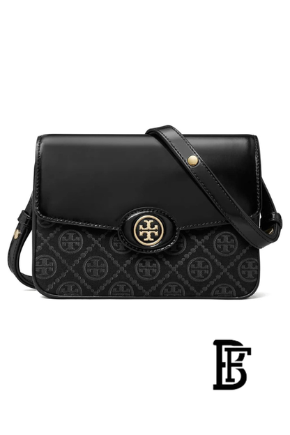 Tory Burch Black Leather Women Handbag 152305 001 – Elegant Everyday Shoulder Bag image 0