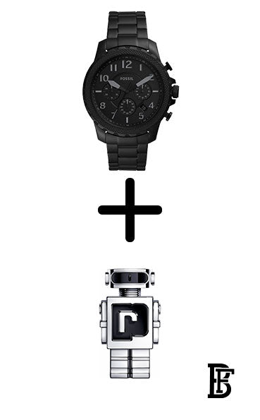FOSSIL FS5603 Men's Stainless Steel Analog Watch  + Gift perfume tester 30 ml image 1