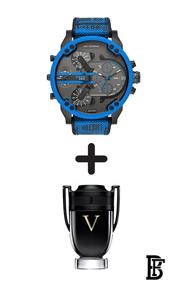 Diesel Chronograph Watch Mr. Daddy 2.0 for Men, Stainless Steel Watch DZ7434 + Gift perfume Tester 30 ml image 0