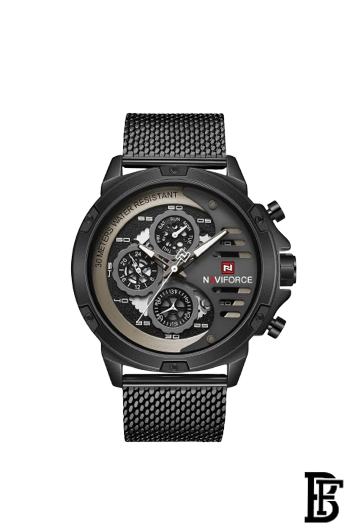 NAVIFORCE NF9110S BYBN   MEN'S Stainless Steel Wrist Watch image 1