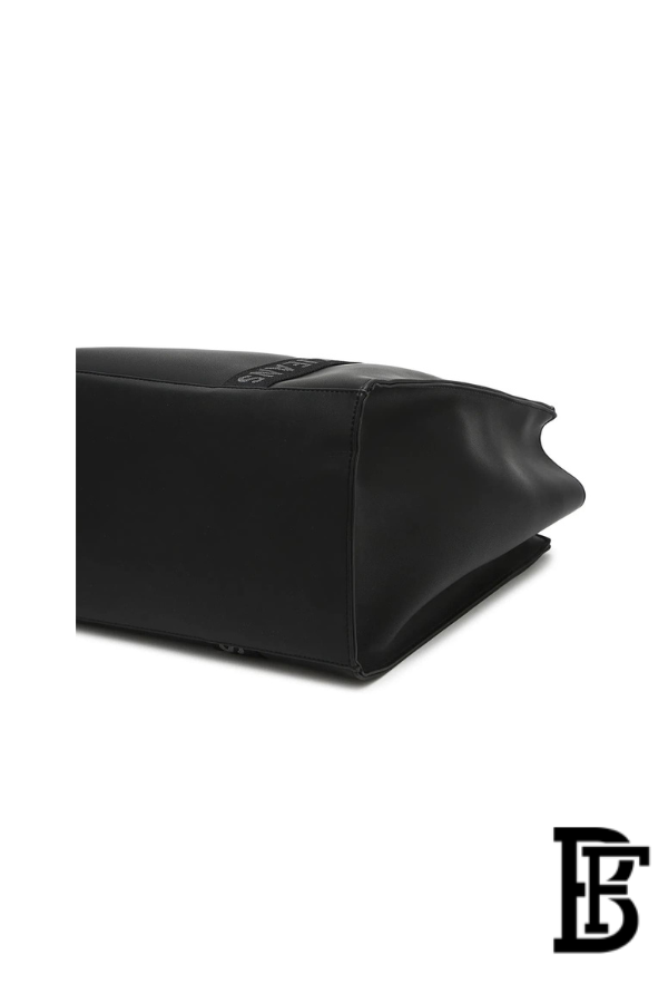 Tommy Hilfiger Black Leather Women Handbag AW0AW17356 – Elegant Everyday Shoulder Bag image 6
